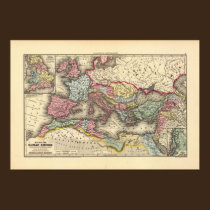 Mapa del imperio romano posters