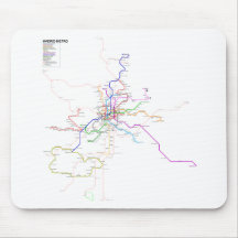 Mapa del metro de España-Madrid Alfombrillas De Raton