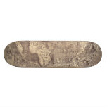 Mapa del mundo 1507 de Martin Waldseemuller Patineta Personalizada