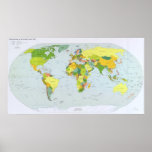 Mapa del mundo 2007 impresiones
