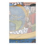 Mapa del mundo antiguo; Amerigo Vespucci Papeleria