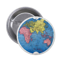 Mapa del mundo del vintage pins