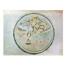 Mapa del mundo postales