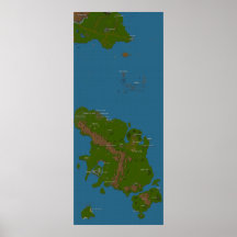 Mapa del mundo poster