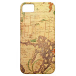 Mapa del mundo sajón Anglo iPhone 5 Protectores