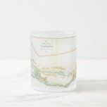 Mapa del vintage de California (1854) Taza