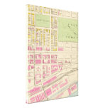 Mapa del vintage de Manchester NH (1892) (2) Lienzo Envuelto Para Galerías