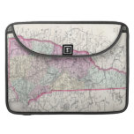 Mapa del vintage de New Hampshire (1855) Funda Macbook Pro