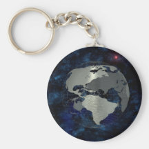 Mapa global del metal llavero personalizado