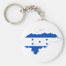 Mapa HN de la bandera de Honduras Llaveros