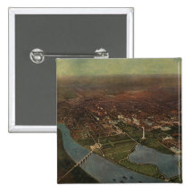Mapa ilustrado del vintage de C.C. de Washington ( Pin