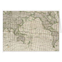 Mapa magnético del mundo felicitación