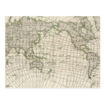 Mapa magnético del mundo postal