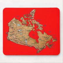 Mapa Mousepad de Canadá