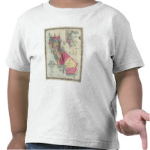 Mapa oficial del estado de California Camiseta