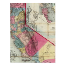 Mapa oficial del estado de California Postal