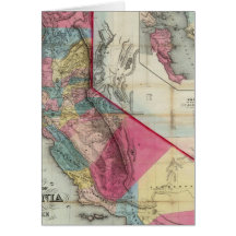 Mapa oficial del estado de California Tarjeton