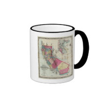 Mapa oficial del estado de California Tazas De Café