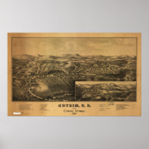 Mapa panorámico antiguo de Antrim New Hampshire 18 Impresiones