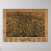 Mapa panorámico antiguo de Dover New Hampshire 188 Impresiones