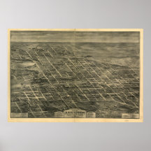 Mapa panorámico de Anniston Alabama 1903 Impresiones