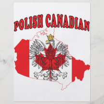 Mapa polaco de la bandera de Canadá del canadiense Flyer A Todo Color