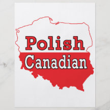 Mapa polaco del polaco del canadiense tarjetas publicitarias