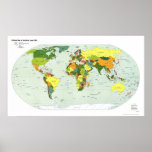 Mapa político del mundo - 1998 poster