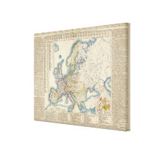 Mapa político militar de Europa Impresión En Lona