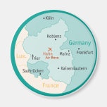 Mapa que muestra el imán de Hahn AB