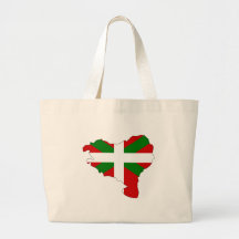Mapa vasco de la bandera bolsa