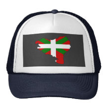 Mapa vasco de la bandera gorro