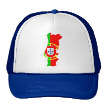 Mapa y bandera - gorra de Portugal