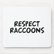 Mapaches del respecto alfombrilla de raton