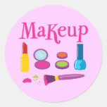 Maquillaje colorido etiqueta
