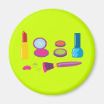 Maquillaje colorido imán de frigorífico