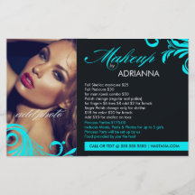 Maquillaje de 311 aguamarina por el aviador flyer a todo color