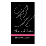 Maquillaje elegante Artitst de las tarjetas de vis
