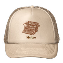 Máquina de escribir de Brown del vintage Gorros