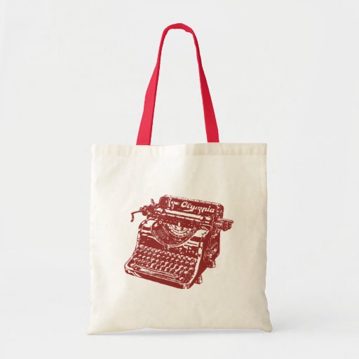 Máquina de escribir marrón del vintage bolsas