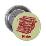 Máquina de escribir marrón del vintage pin