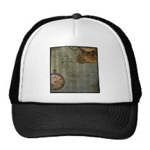 Máquina de tiempo de Steampunk Gorro De Camionero