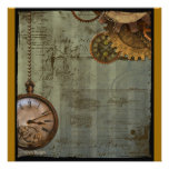 Máquina de tiempo de Steampunk Anuncios Personalizados