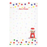 Máquina roja de Gumball Papelería Personalizada