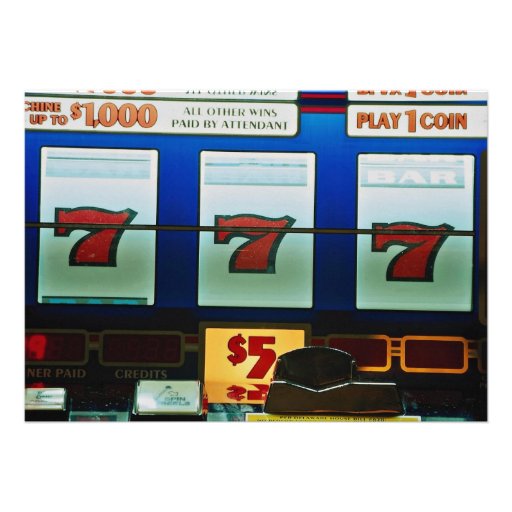 Máquina tragaperras en un casino anuncios personalizados