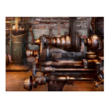 Maquinista - Steampunk - 5 velocidades semi automá Tarjetas Postales
