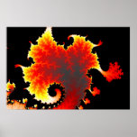 Mar de la lava - poster del fractal