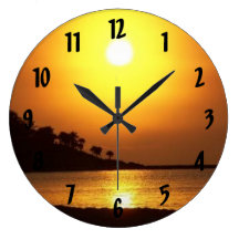 Mar del Caribe de Cancun México del maya de Rivier Relojes De Pared