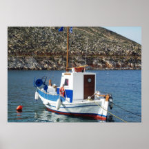Mar Mediterráneo del poster de la isla de Tinos Gr