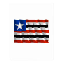 Maranhão, bandera que agita del Brasil Tarjetas Postales